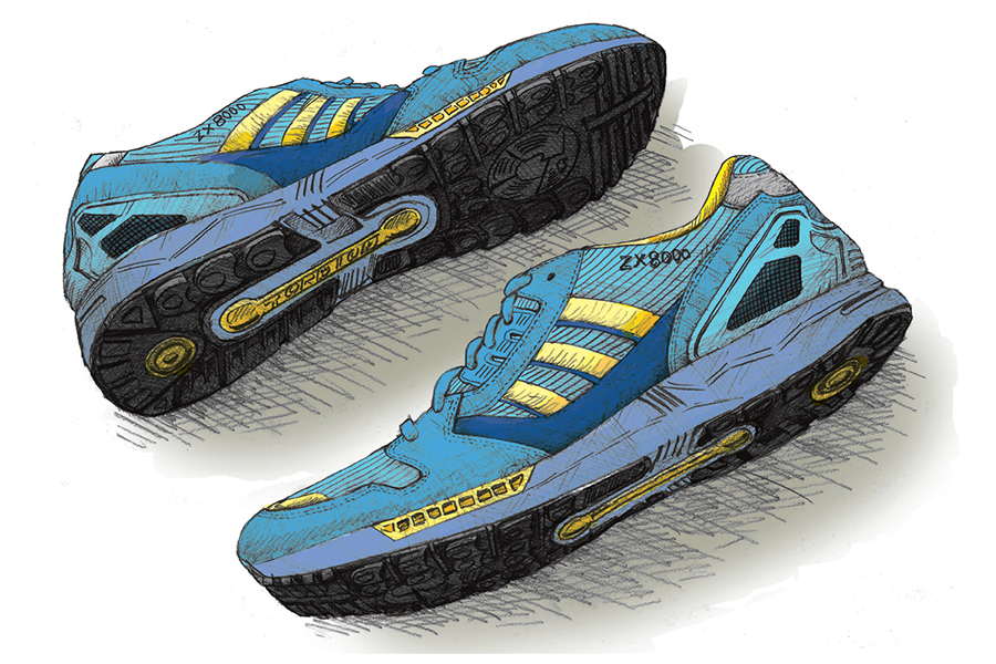 adidas／ZX8000（アディダス／ZX8000）1989｜ランニングシューズの礎を