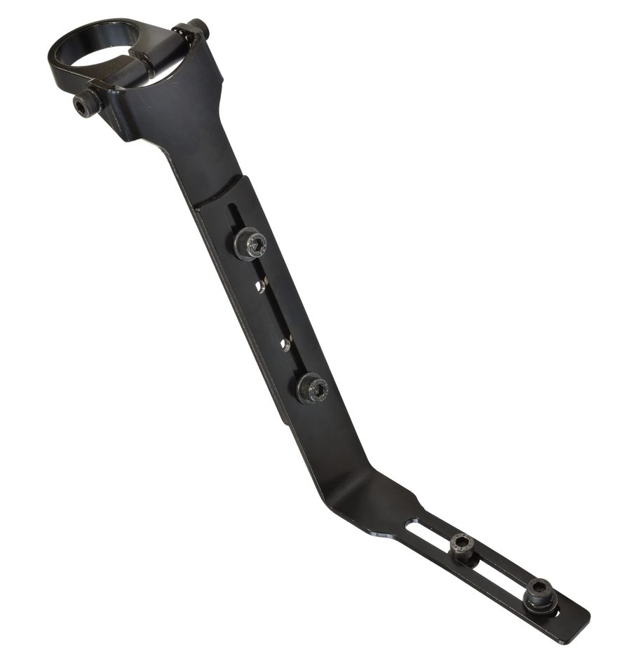 フォークにダボ穴がなくても装着可能！ FR-1用キャリアステー新登場