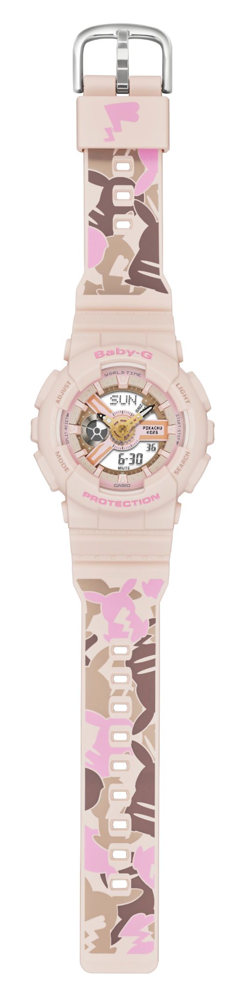 ピカチュウのシルエットをカモフラージュ柄に！《BABY-G》ピカチュウの