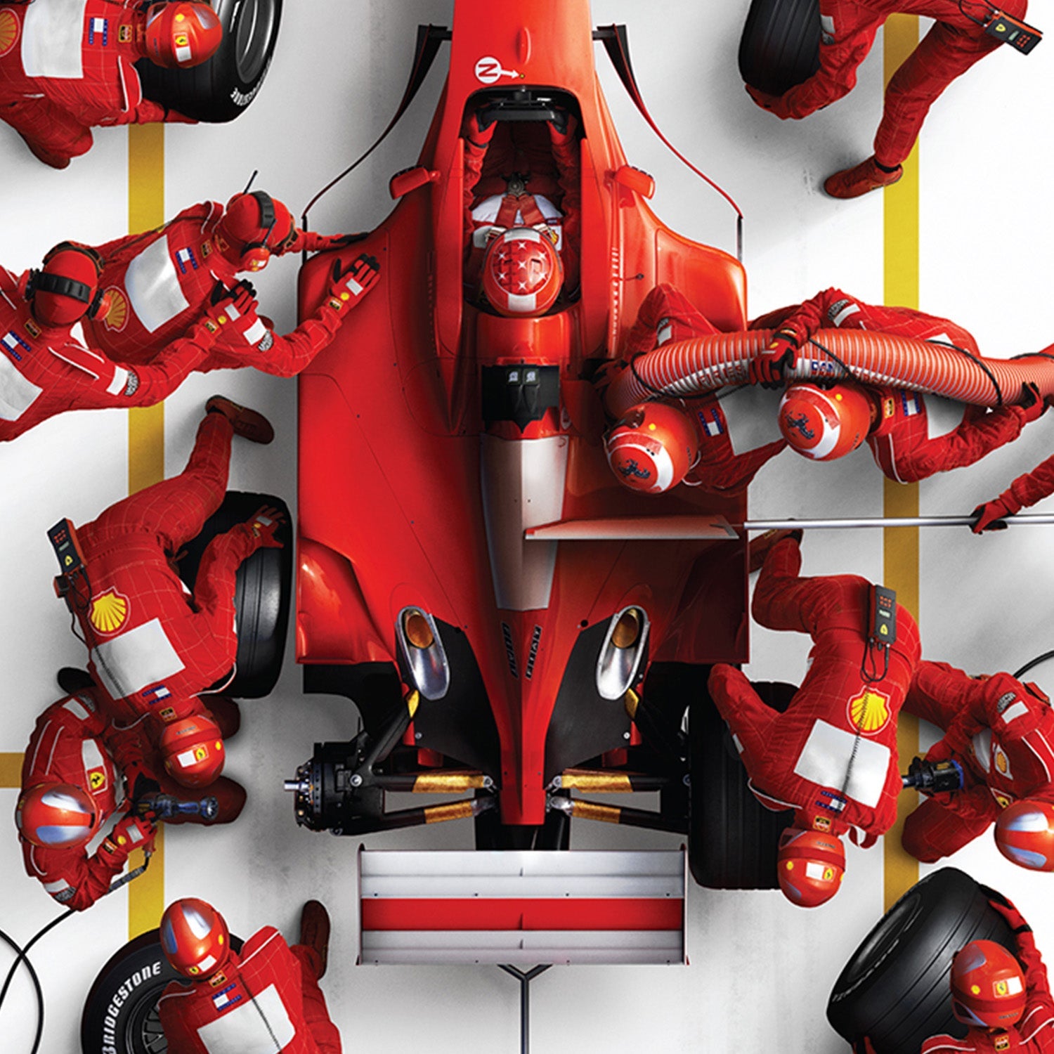 Ferrari F1-2000 Pit Stop - Michael Schumacher Japanese GP 2000