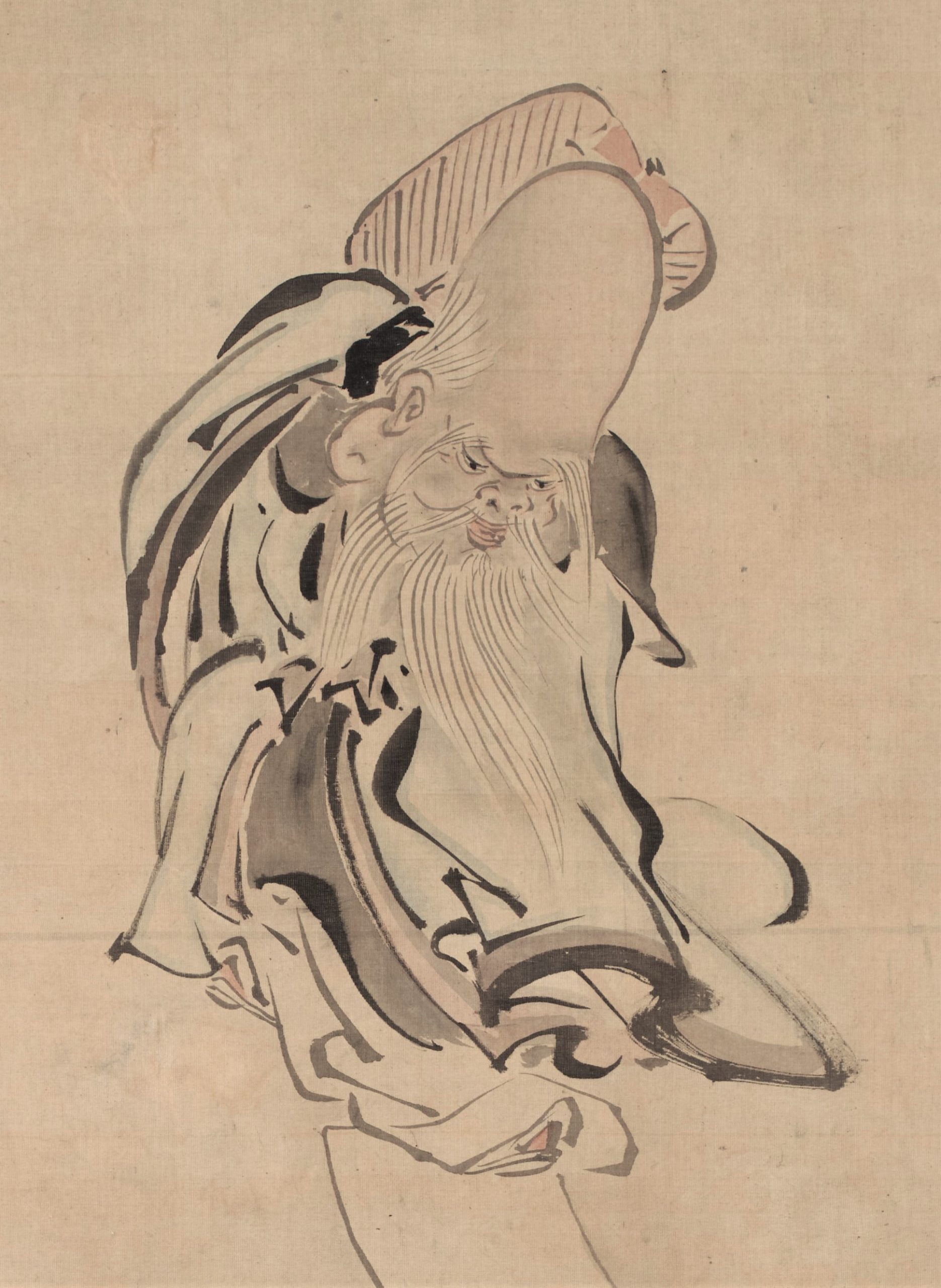 英一蝶筆「福禄寿図」 - 藤美術