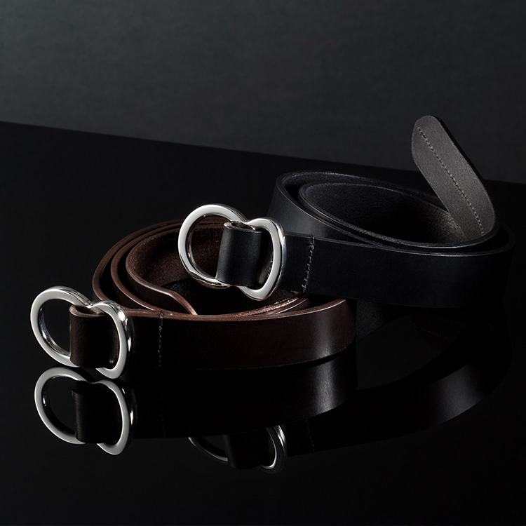 二宮五郎商店】「あな」がないベルト ブライドルレザーモデル | 藤巻百貨店