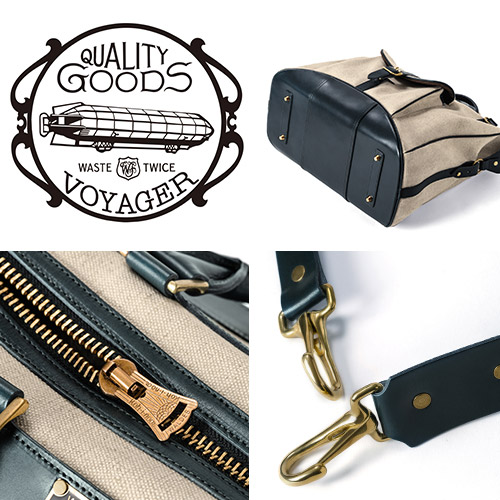 △終売【池之端銀革店】VOYAGER by WASTE TWICE ステアハイド×リネン