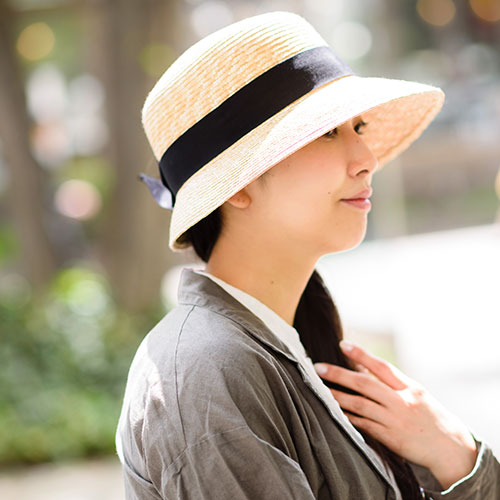 田中帽子店】つば短麦わら女優帽 | 藤巻百貨店