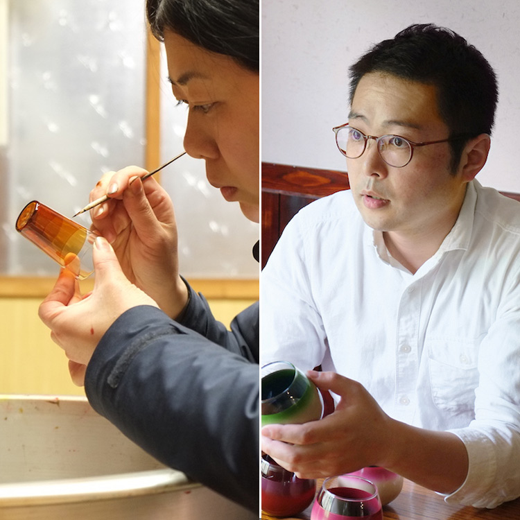 丸嘉小坂漆器店】百色-hyakushiki-「輪輪 カラフェ 盃」 | 藤巻百貨店