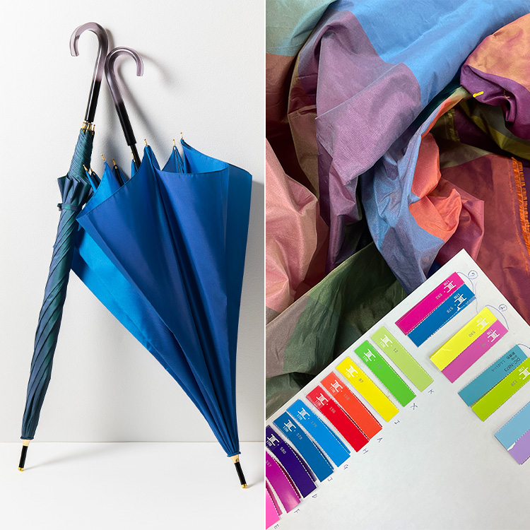 Ramuda】晴雨兼用 婦人長傘60cm 甲州織シャンブレー 虹 | 藤巻百貨店