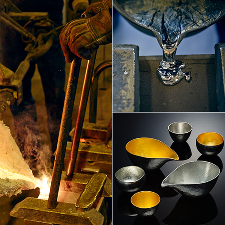 能作】片口 280cc（金箔）511210 | 藤巻百貨店