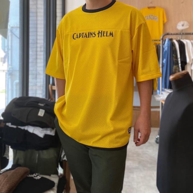 Captains Helm [キャプテンズヘルム] LOGO DOUBLE MESH TEE [BLACK