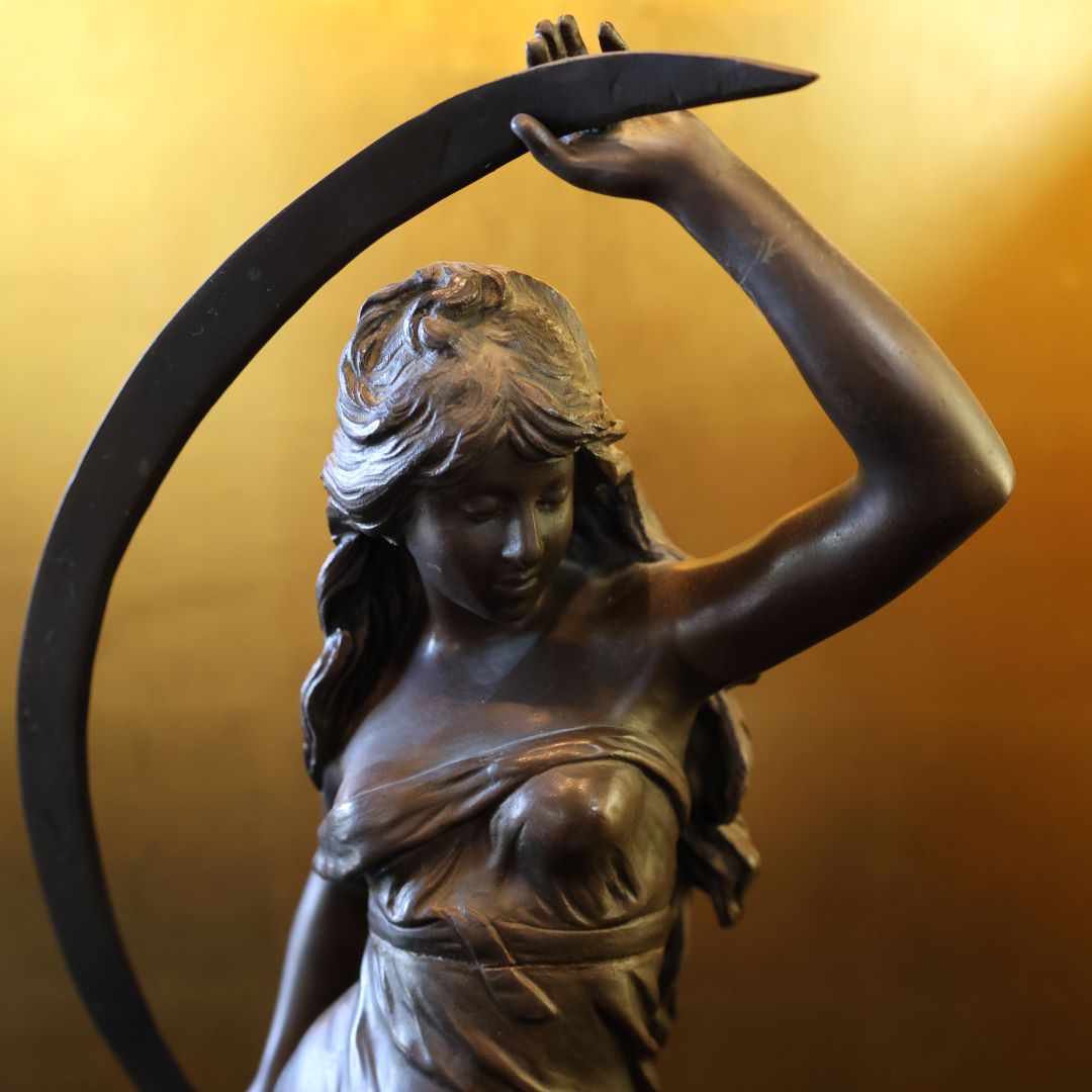 アンティーク Auguste Moreau オーギュスト モロー作 オーロラ ブロンズ像