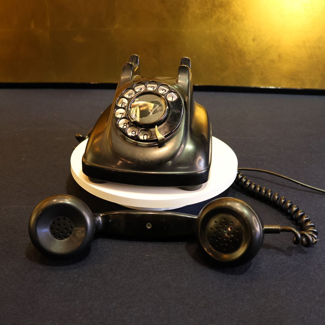 レトロ 日本電信電話公社 黒電話4型 4-A ダイヤル式