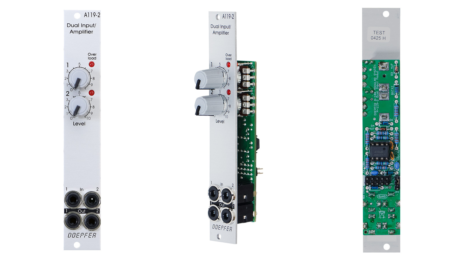 A-119-2 Dual External Input / Amplifier - A-100 Eurorack Modular