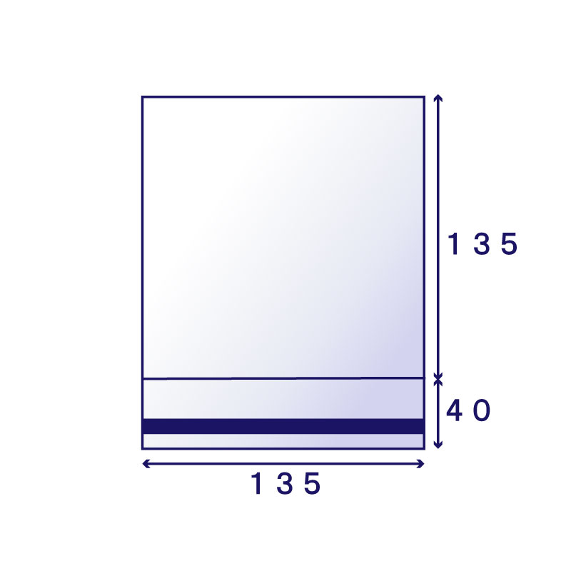 OPP #30 のり付袋 P-27B (135×135mm) 100枚入り | OPP・アルミ袋の通販