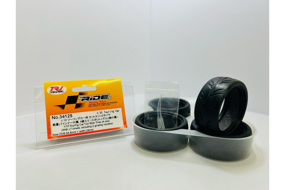 RIDE 1/10ツーリングカー用24mm カットスリックタイヤ 軽量 Ltインナー