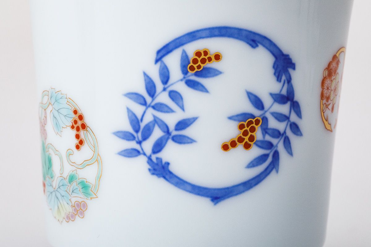 染錦花丸紋 組湯呑 | 有田焼 深川製磁｜公式オンラインストア