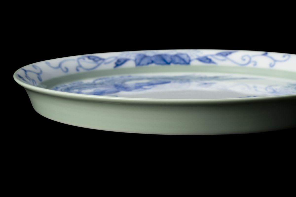 官窯染付鳳凰図 プラター | 有田焼 深川製磁｜公式オンラインストア