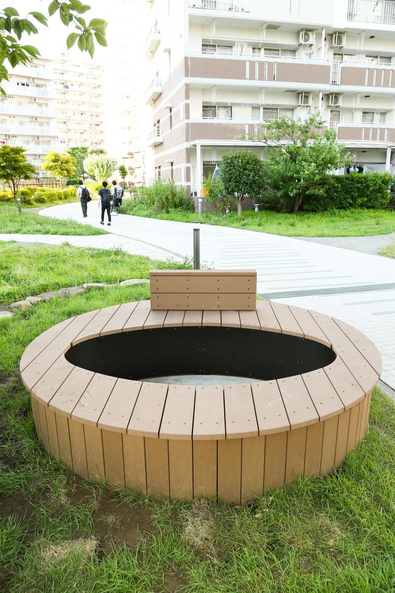 ハコベン縁台丸穴 ZKY-ST-C-24-oval-18 | ハコベン | ベンチ | 製品