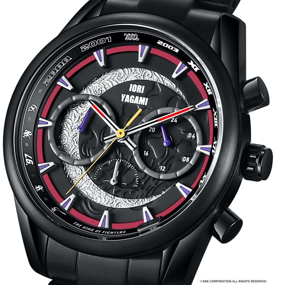 THE KING OF FIGHTERS 30TH ANNIVERSARY Chronograph Wristwatch Iori Yaga
