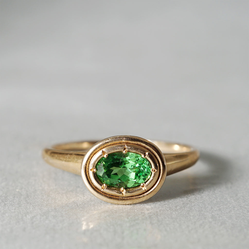 tatsuo nagahata / グリーンガーネットリング (LM7148) – Fuligo