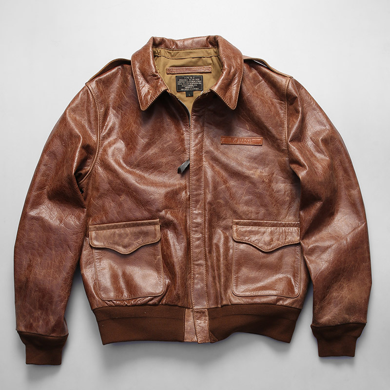 ミリタリージャケット クラシック飛行隊レザージャケット A2ジャケット