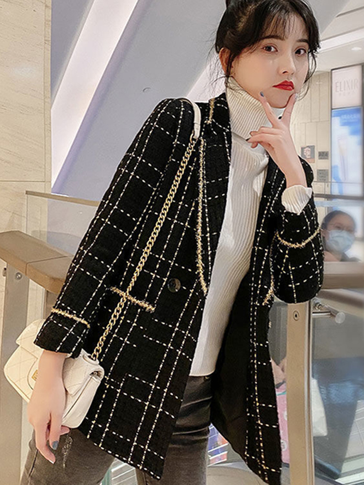 チェック柄ツイードジャケットで印象が格段にアップ！毎日の