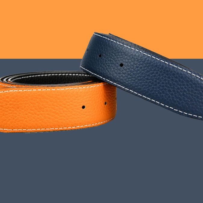 ベルトメンズ 高級本革ステッチ リバーシブルベルト リバーシブル