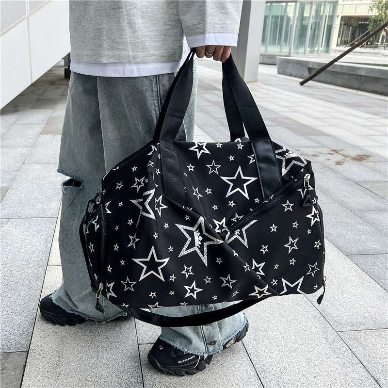 星柄プリント大容量ボストンバッグ 30L アウトドア|ボストンバッグ専門