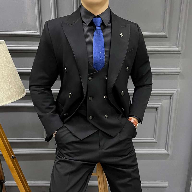 上下セットアップ】新郎 披露宴 ビジネスカジュアル スリーピース