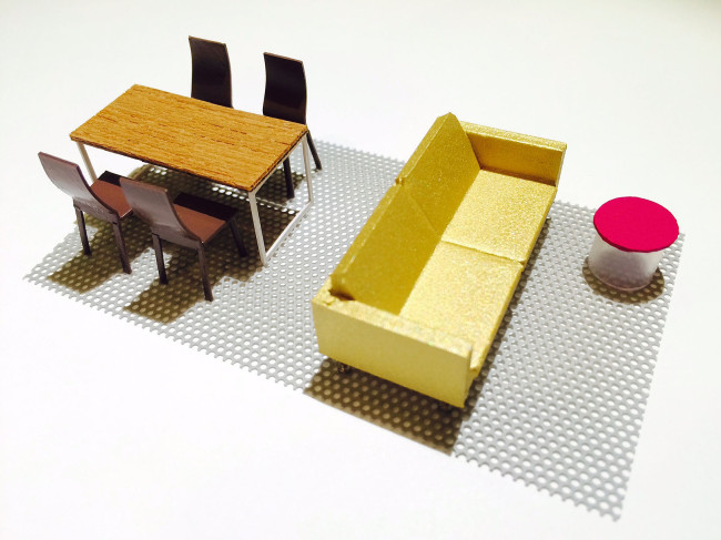 展示用ミニチュア家具模型の製作。 | 古川都市建築計画