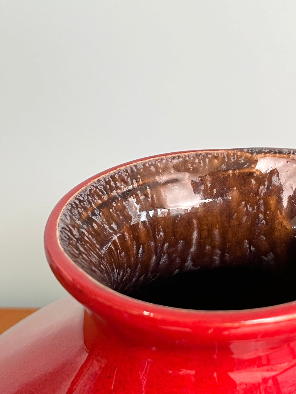 西ドイツヴィンテージ ファットラヴァ フラワーベース 花瓶/W.Germany