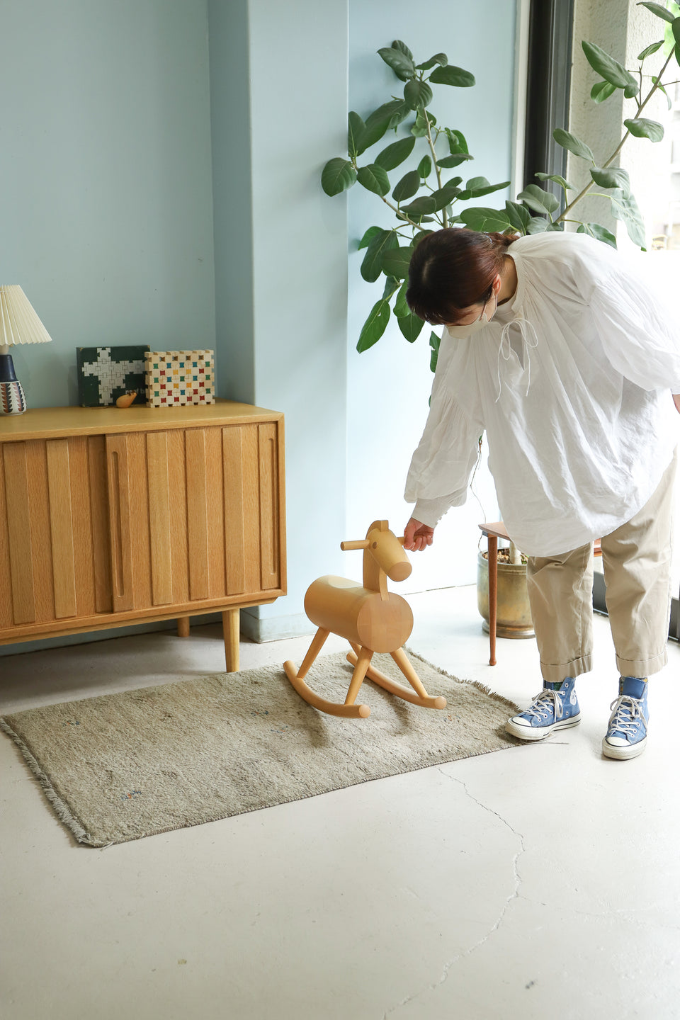 O&Mデザイン 木馬 ロッキングホース/O&M Design “Mokuba” Rocking