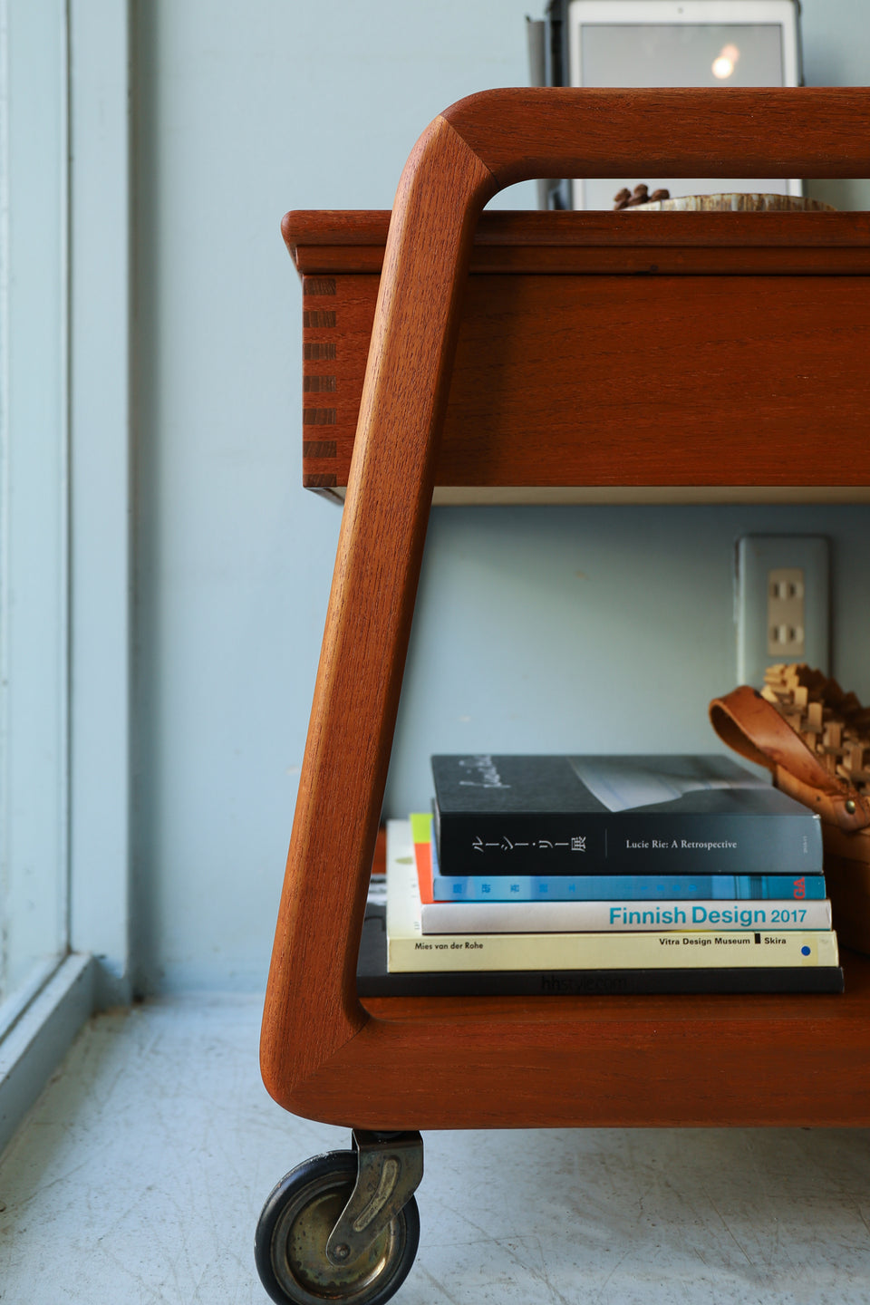 デンマークヴィンテージ シカモブラー ソーイングワゴン チーク材 北欧