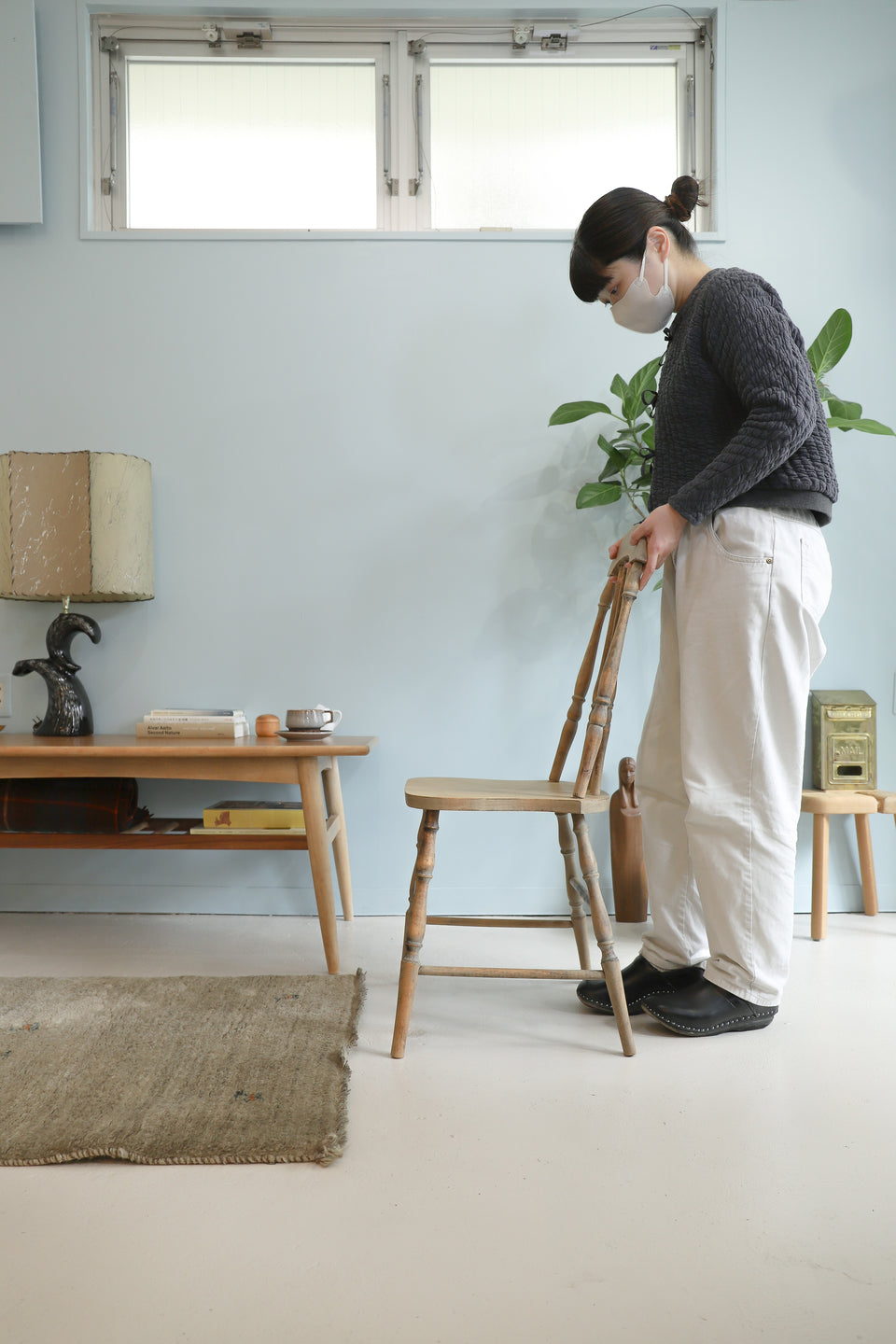 アンティーク ウィンザーチェア ダイニングチェア 椅子 シャビーシック