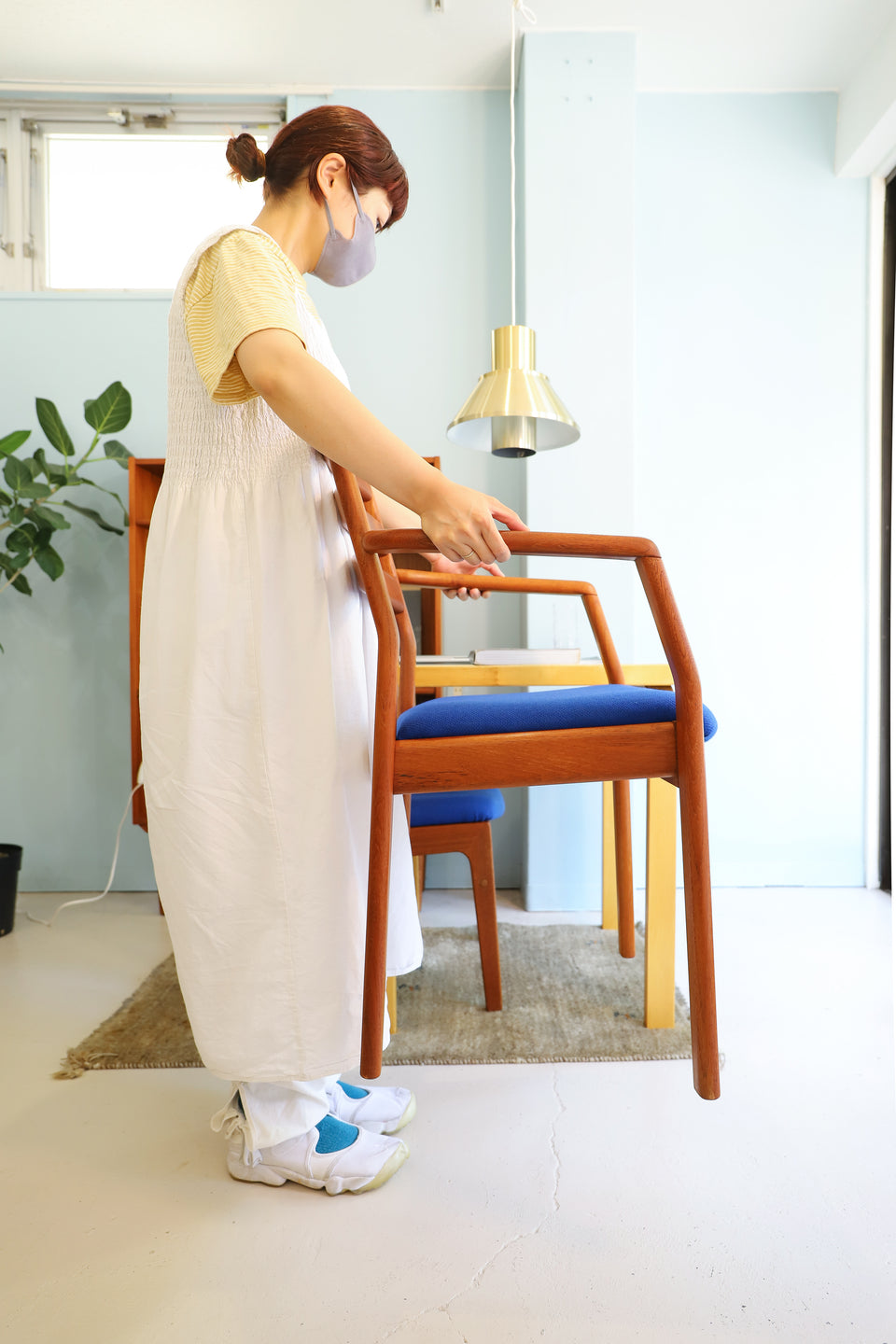 デンマーク ヴィンテージ デューロン アームチェア チーク材 北欧家具