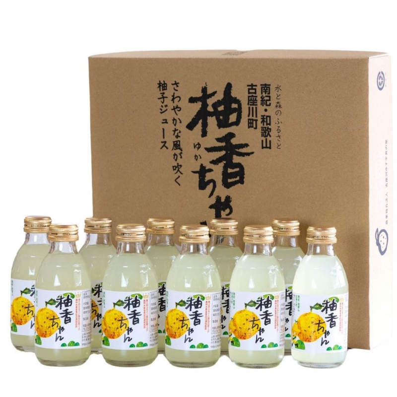 古座川町のゆずドリンク ストレートドリンク柚香ちゃん（10本入り