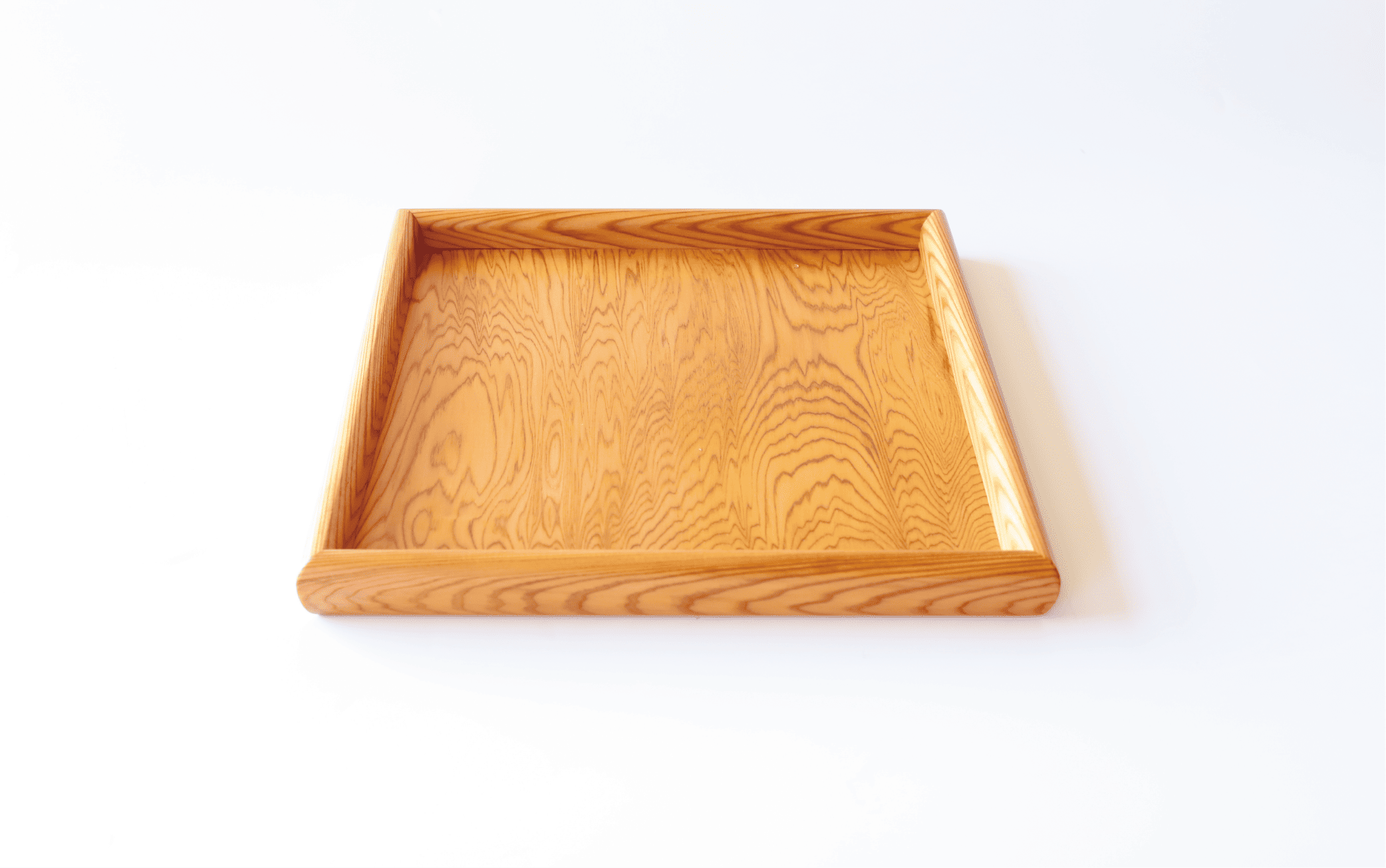 屋久杉で創った】お盆トレー(正方形)(高橋工芸/022-1872) 工芸品 お