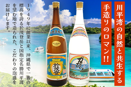 泡盛 “於茂登”＆“かびら”1800ml 2本セット｜沖縄県 石垣市 酒 泡盛