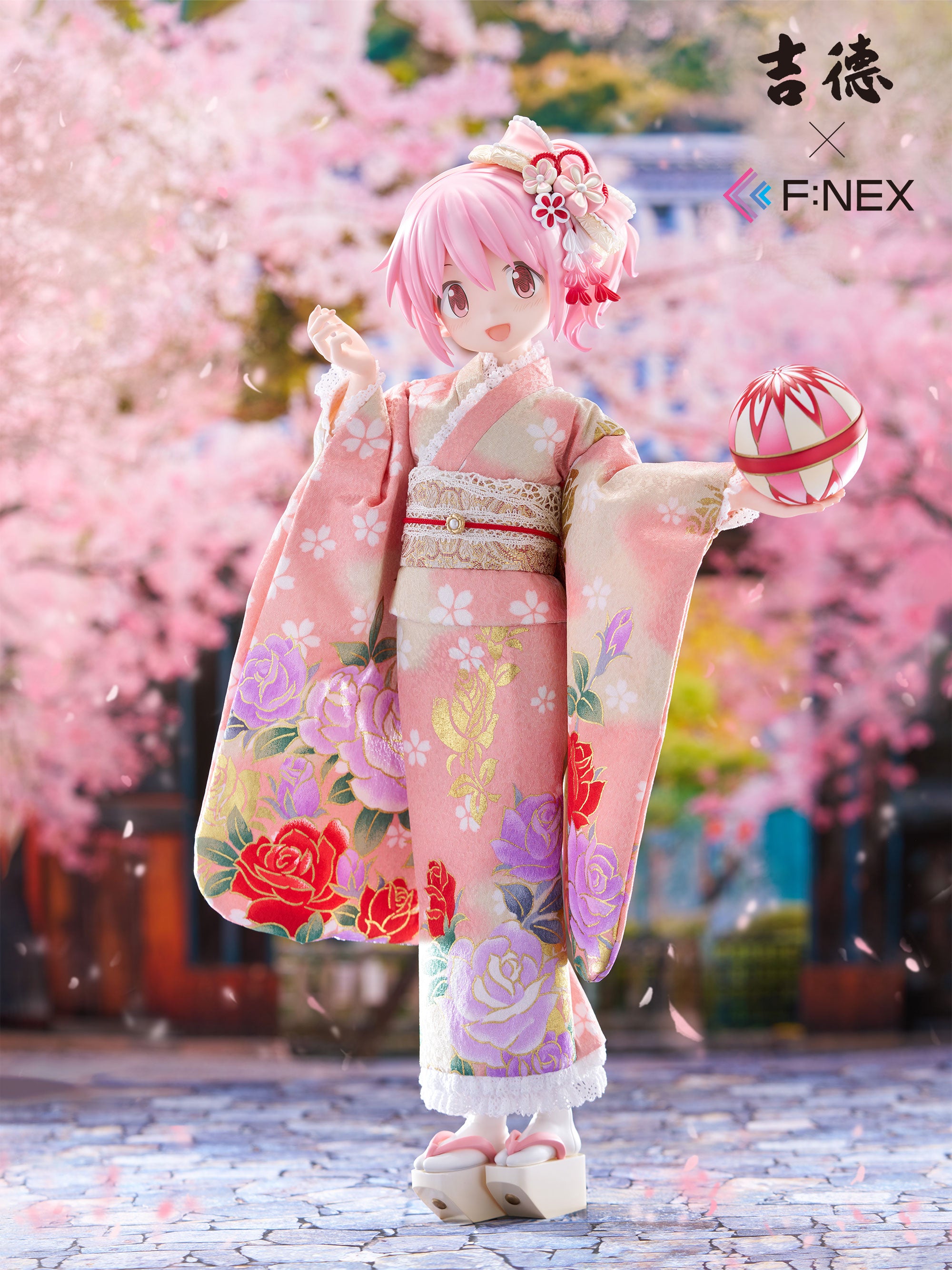吉徳×F:NEX 鹿目まどか・暁美ほむらセット -日本人形- 1/4スケール