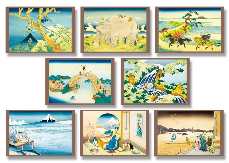 ATAGOAL×HOKUSAI ポストカード8種類 Bセット ・ますむらひろし ポスト