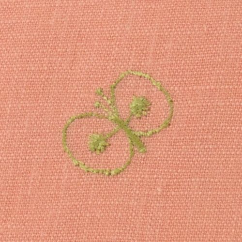 50 ミナ ペルホネン リネン刺繍 angel ライトグレー | ふろしき むす美