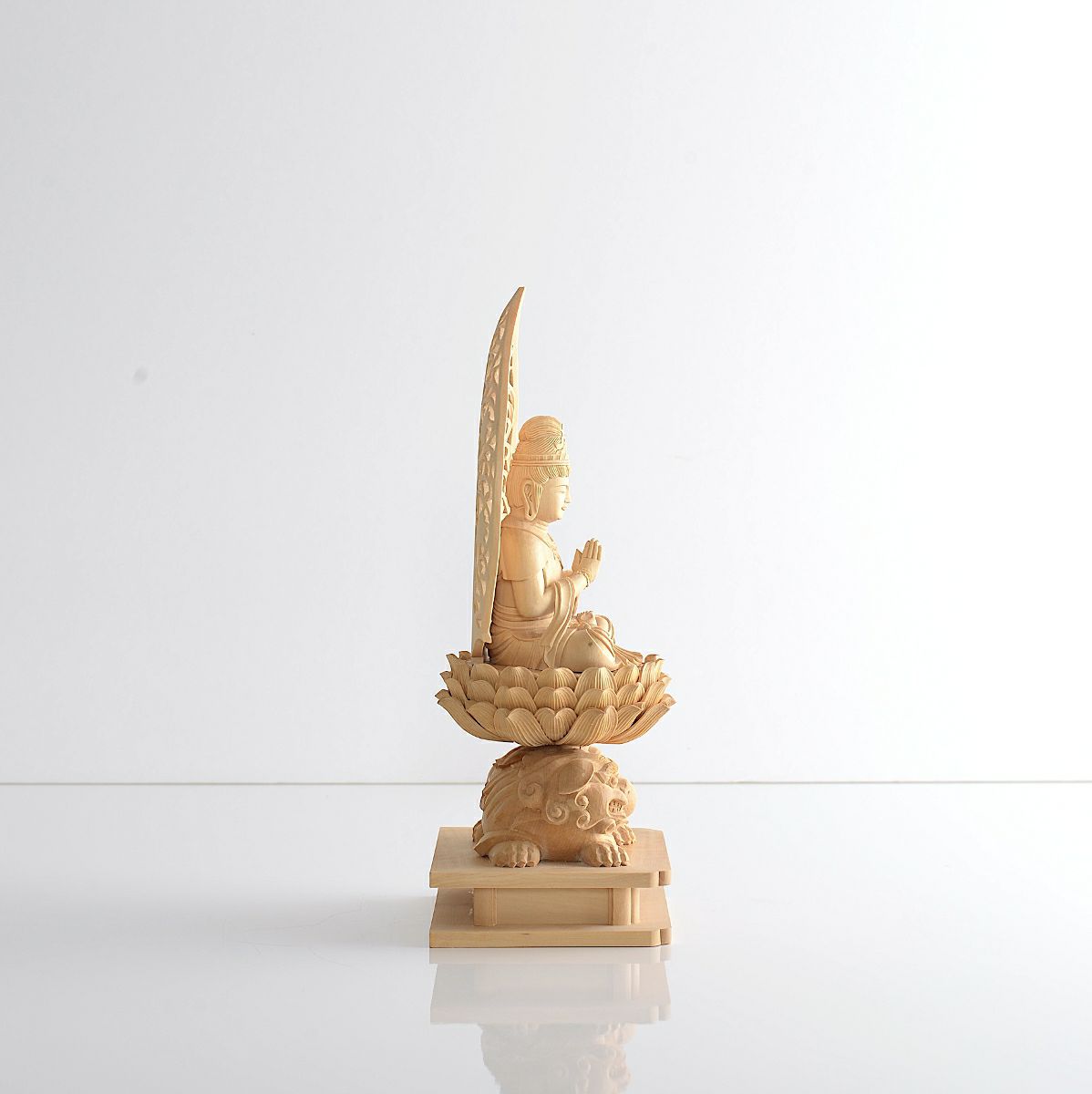 アウトレット品】文殊菩薩・普賢菩薩 柘植 2.0寸 | 仏壇・位牌通販の