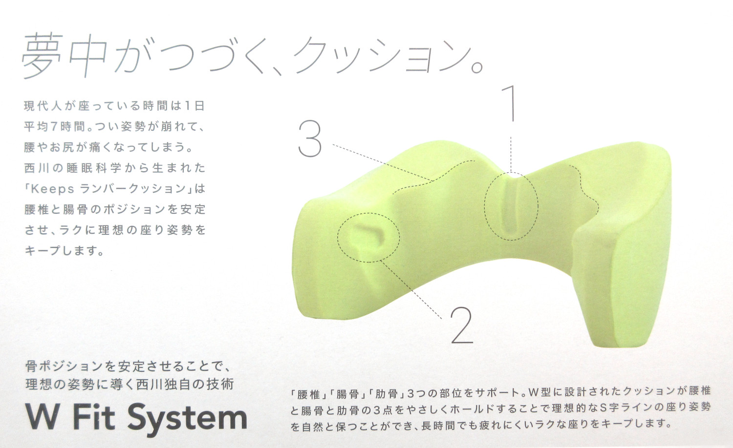 770-297>nishikawa こども専用設計 腰にも、まくらを。 いつもの椅子に