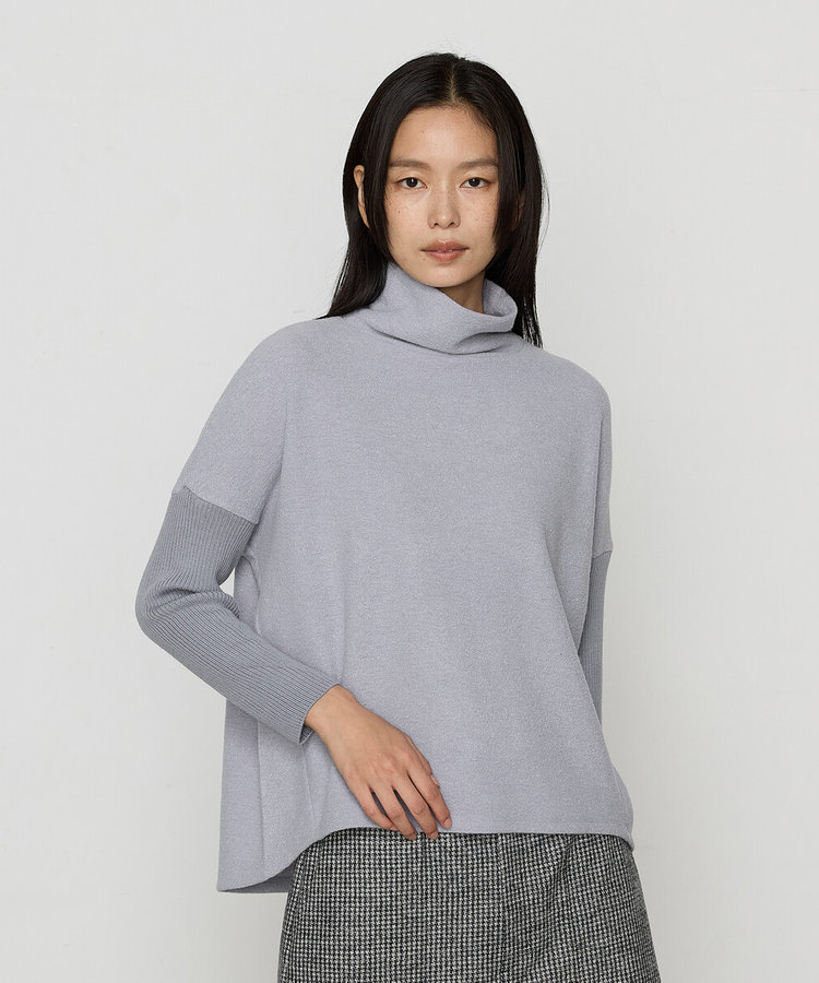 ウールブークレー ボトルネックプルオーバー（01-01EI02-204）｜K.T