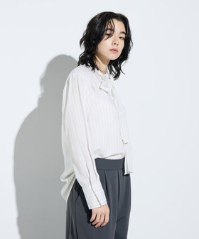 2WAY】パウダリージョーゼット ボウブラウス（15-73HK03-205）｜コムサ