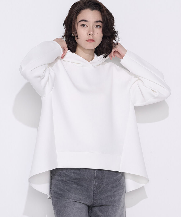 ソフトストレッチダンボールニット フーディー（21-01EO02-206