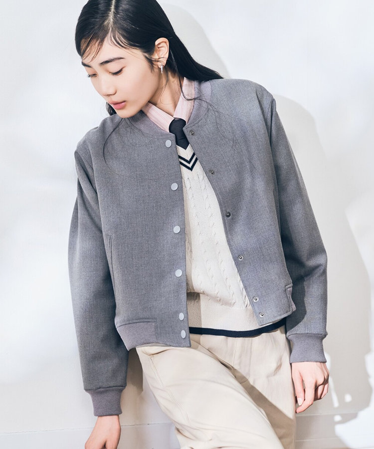 ポリエステルレーヨンスタジャン型ブルゾン（21-02VO01-206）｜コムサ