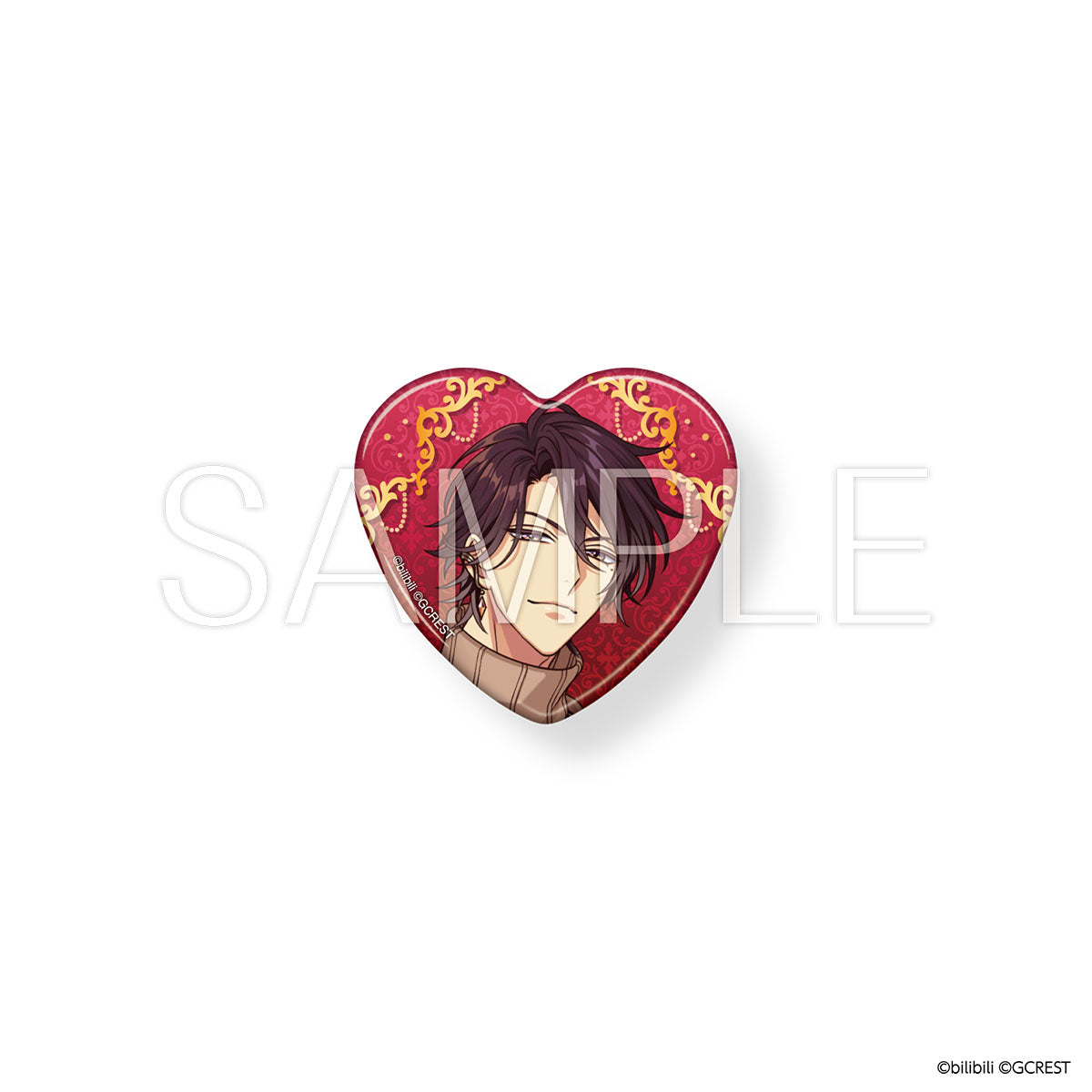 夢職人と忘れじの黒い妖精 Sweet Fes ハート型缶バッジ（ブラインド