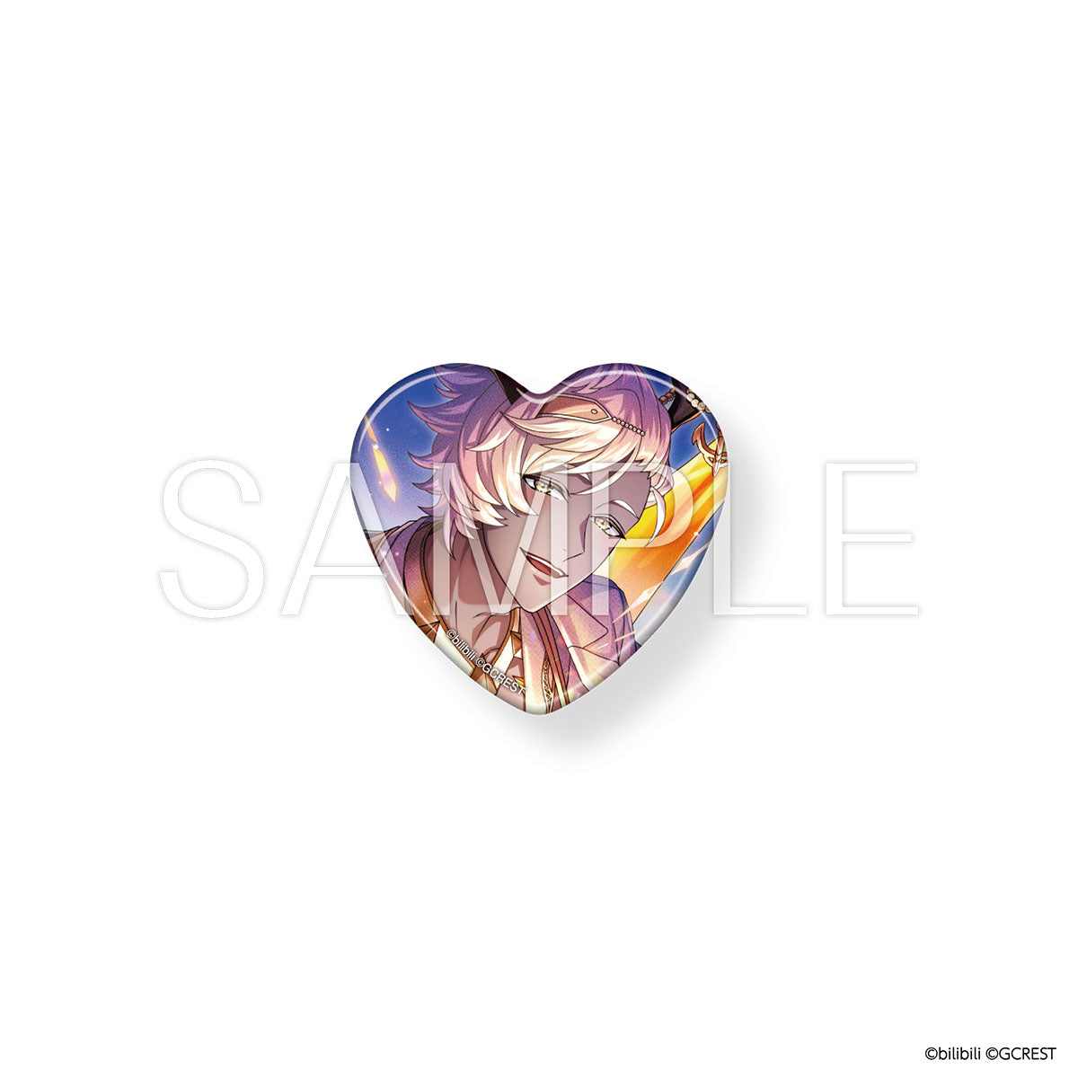 夢職人と忘れじの黒い妖精 Sweet Fes ハート型缶バッジ（ブラインド