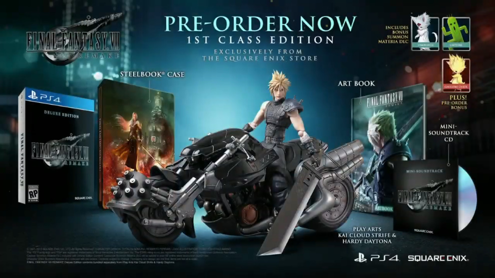 Square Enix LIVE】「FF7R」の3つのエディションと先行予約特典を発表