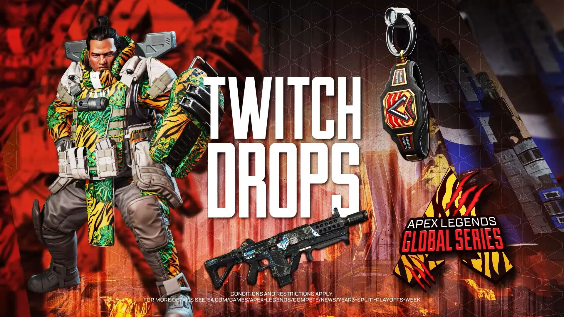 Apex Legends：ALGS Twitch Dropsでジブのスキン含む4種類のアイテムが