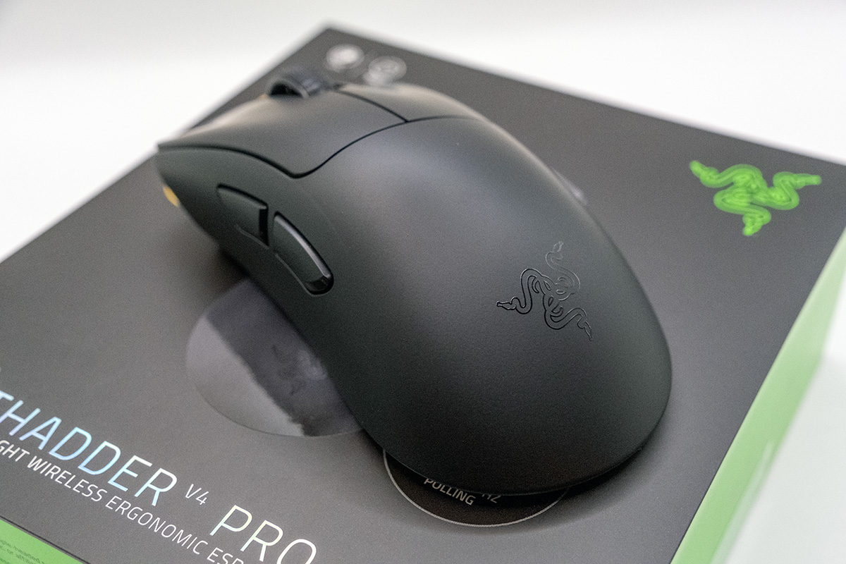Razer DeathAdder V4 Pro レビュー】握りやすい、軽い、多機能、高精度